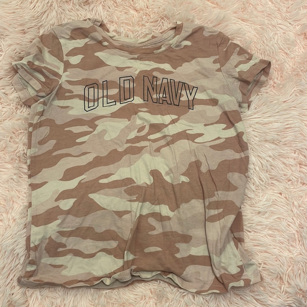 Pink camo old navy shirt